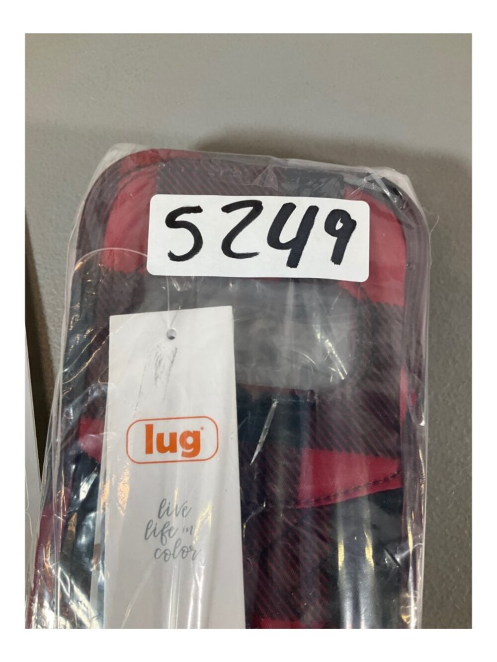 Lug Buffalo Check Red Insulated Wine Tote Duo with Carrying Handles - Stylish & - Picture 8 of 8